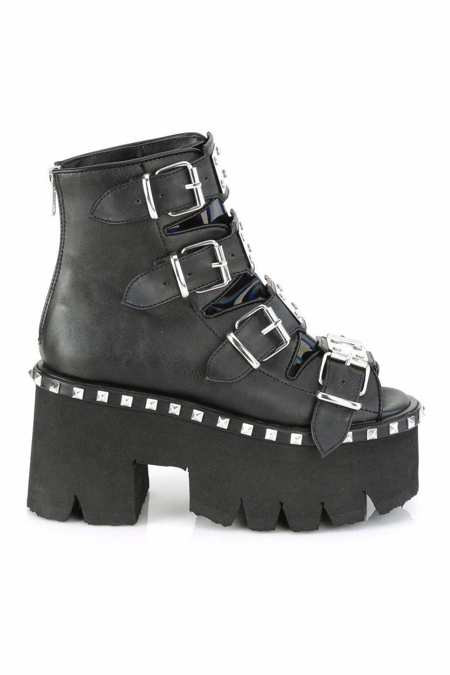 ASHES-70 Ankle Boot | Hologram Faux Leather