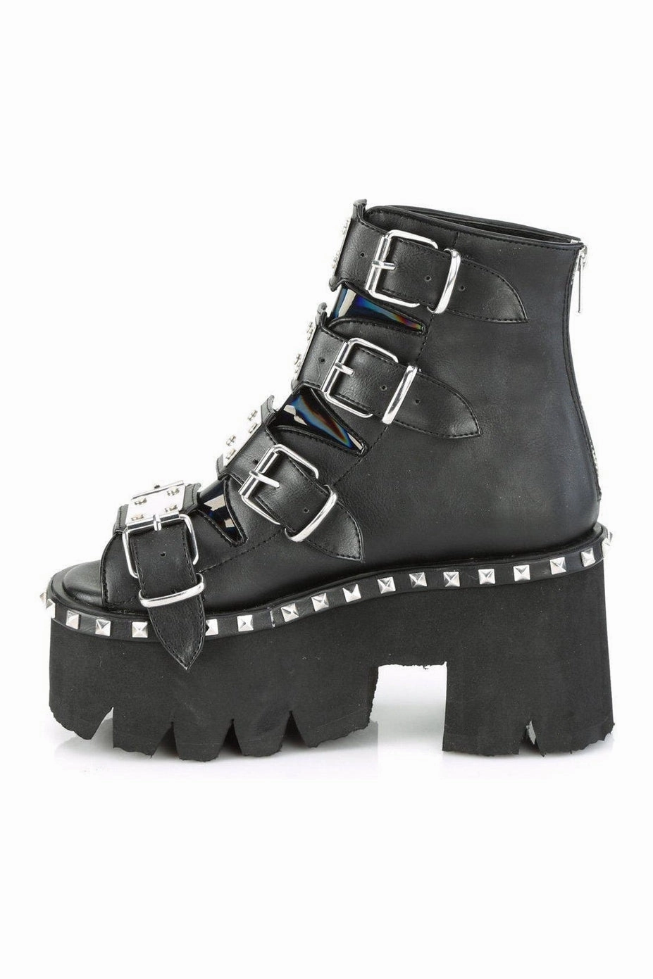 ASHES-70 Ankle Boot | Hologram Faux Leather