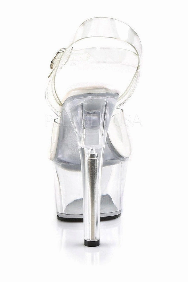ASPIRE-608 Platform Sandal  | Clear Vinyl