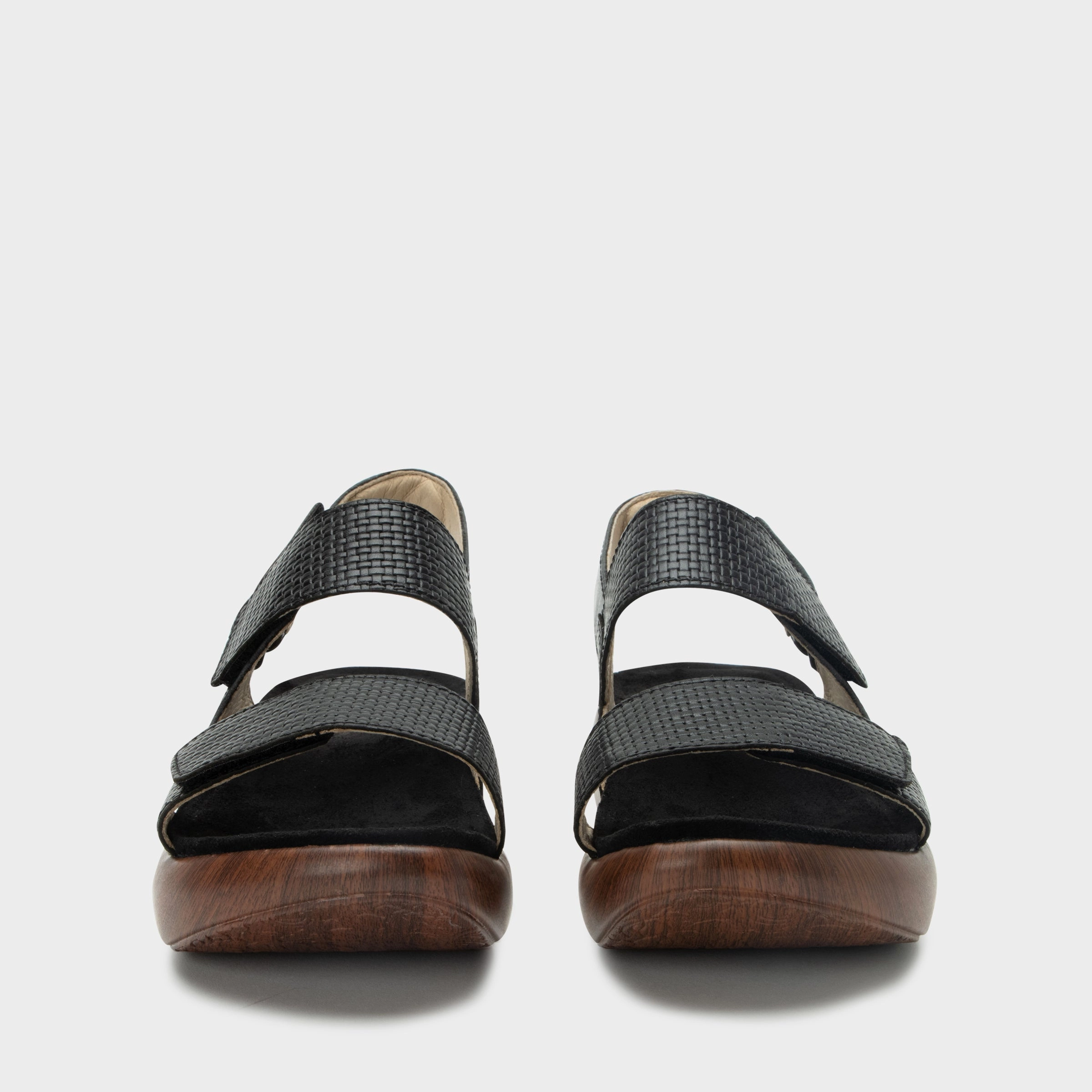 Bailee Woven Noir Sandal
