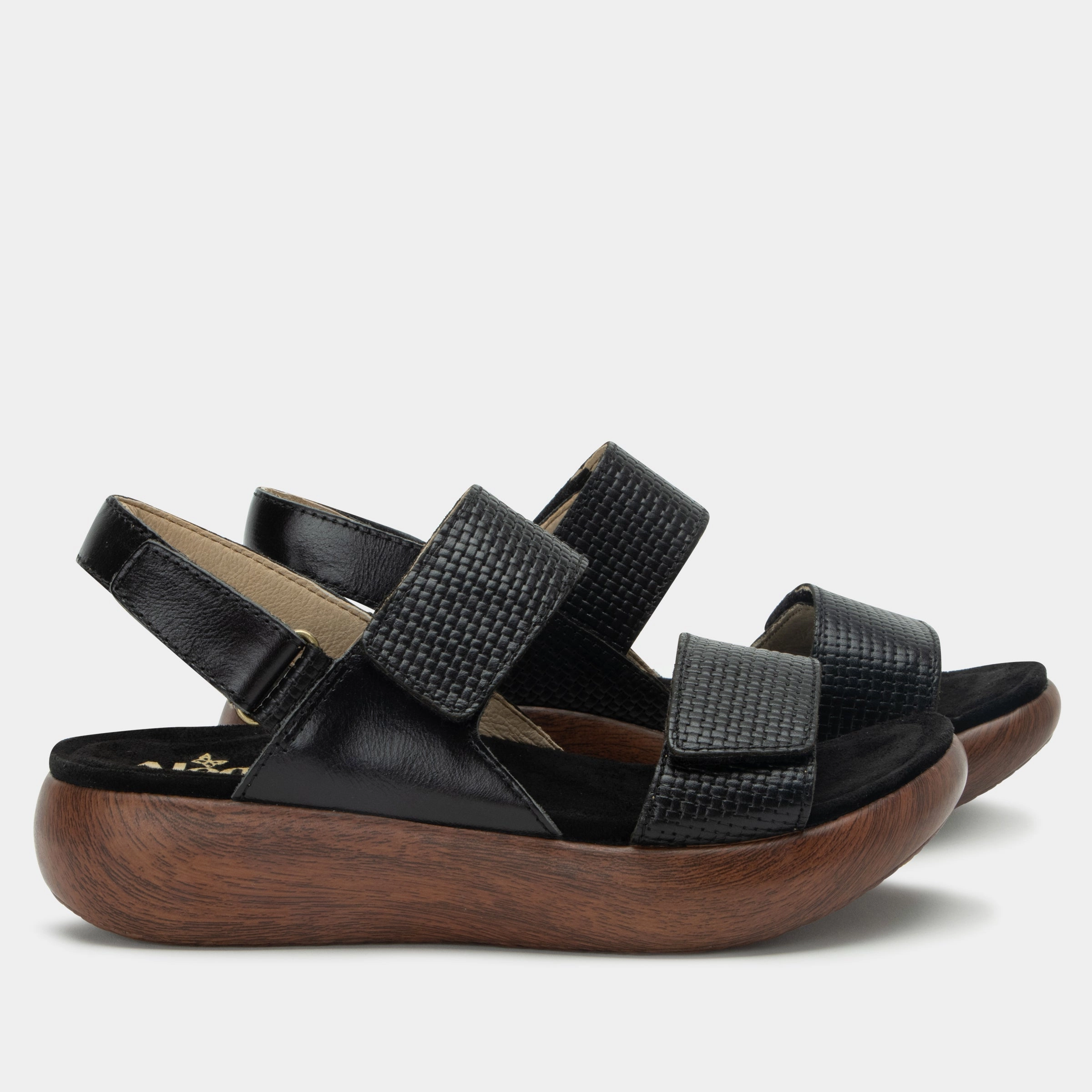 Bailee Woven Noir Sandal