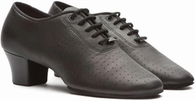 BDdance Women's Latin Dance Shoes Salsa Tango Jazz Waltz Teaching Ballroom for Woman Mesh Leather #T1-B, Black, 4.5-11