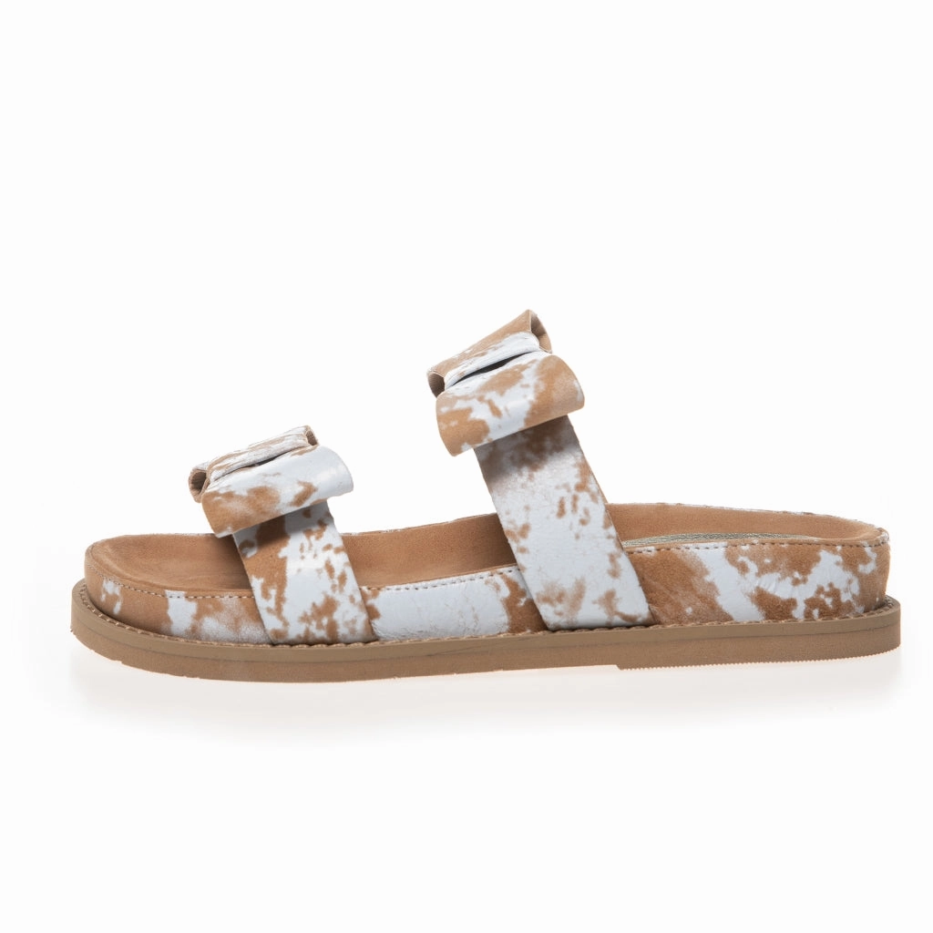 BE MY GUEST SUEDE - SAFARI/OFF WHITE