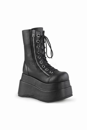 BEAR-265 Demonia Ankle Boot | Black Faux Leather