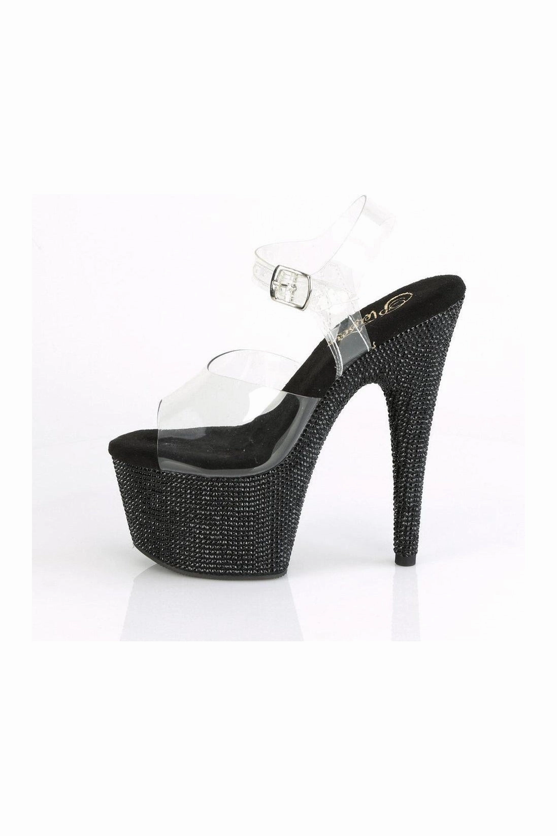 BEJEWELED-708DM Sandal | Clear Vinyl