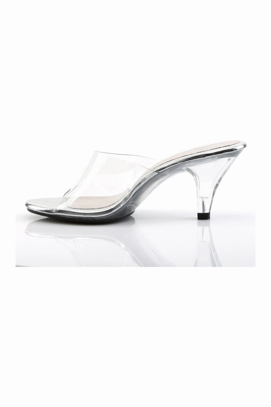 BELLE-301 Bootie | Clear Vinyl