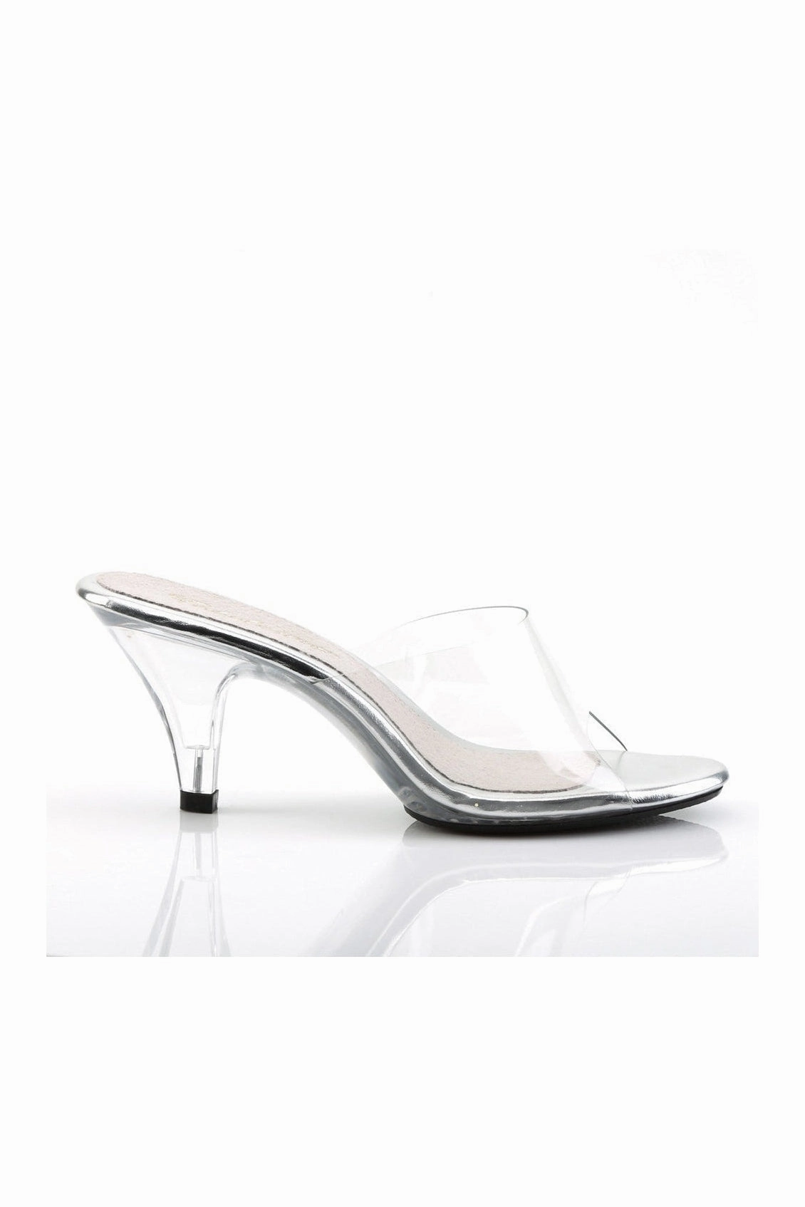 BELLE-301 Bootie | Clear Vinyl