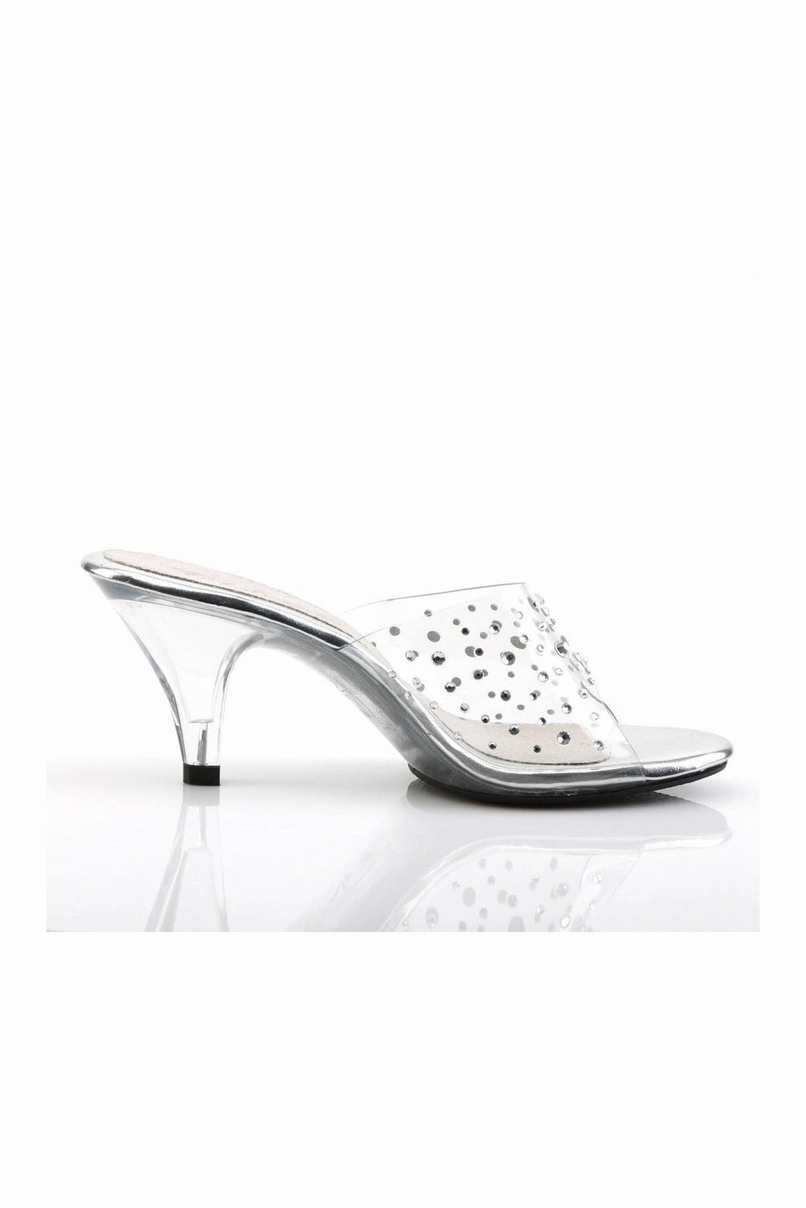 BELLE-301RS Bootie | Clear Vinyl
