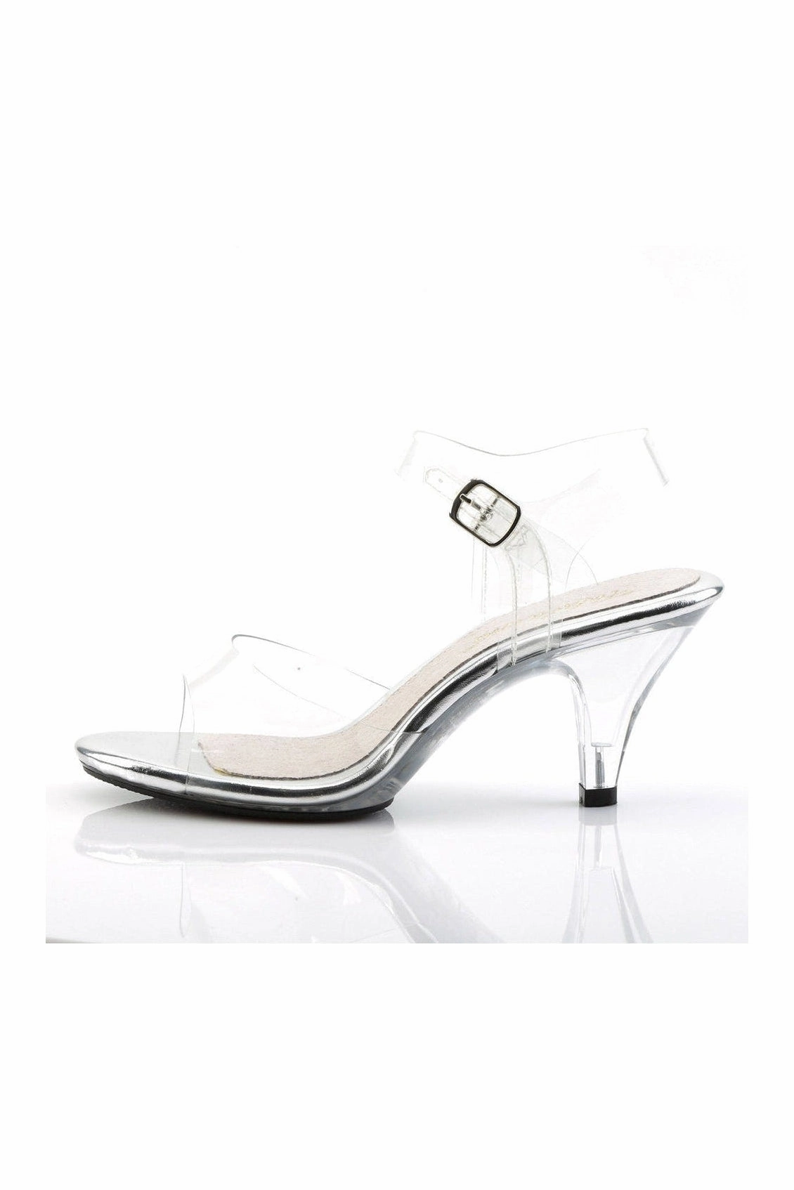 BELLE-308 Bootie | Clear Vinyl