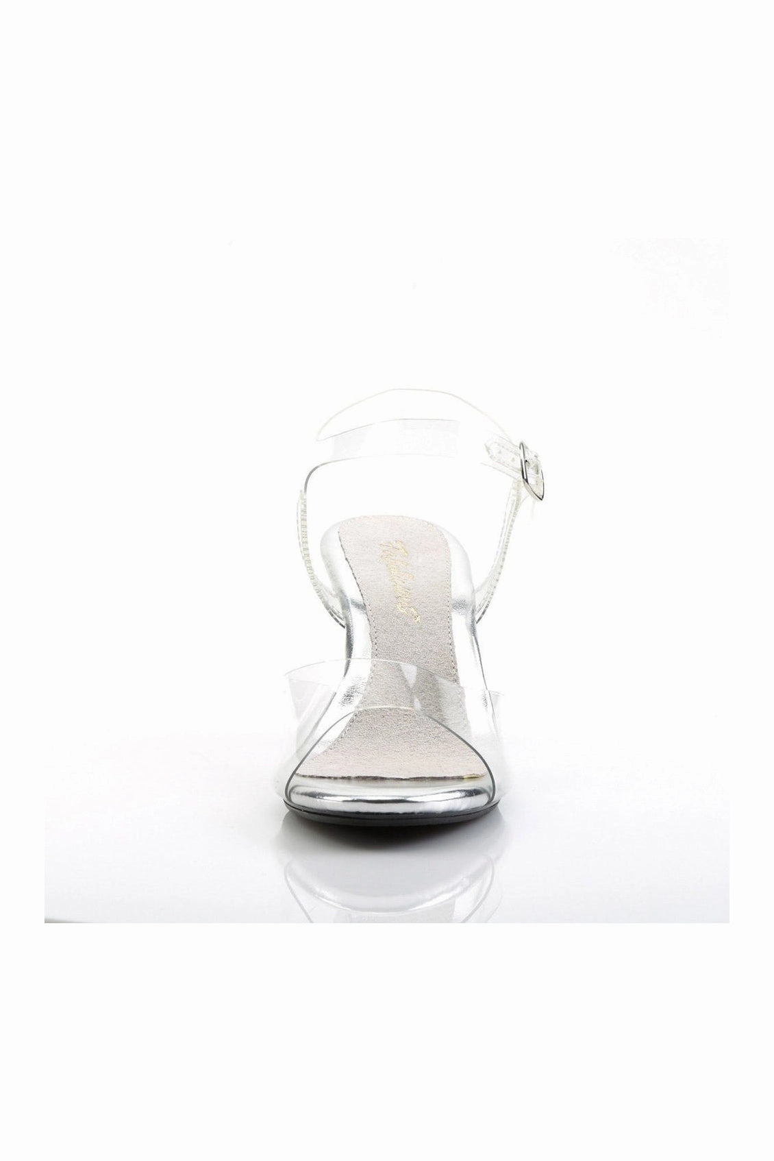 BELLE-308 Bootie | Clear Vinyl