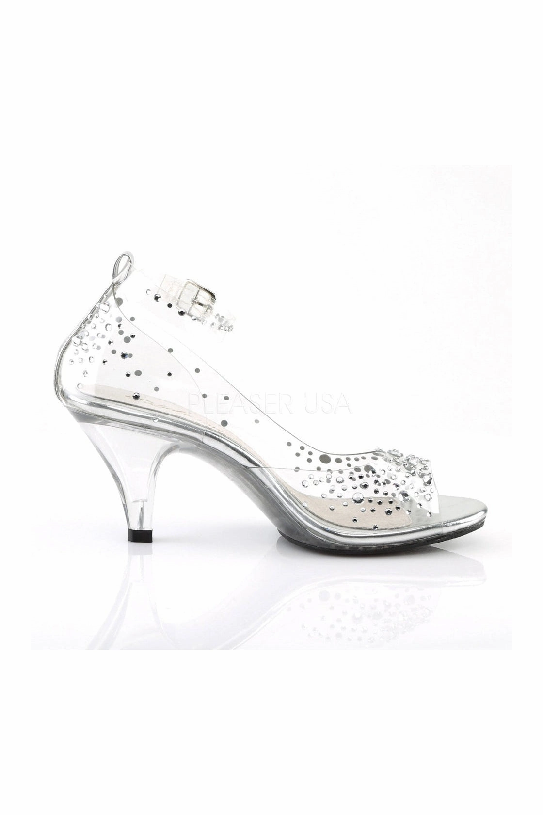 BELLE-330RS Sandal | Clear Vinyl