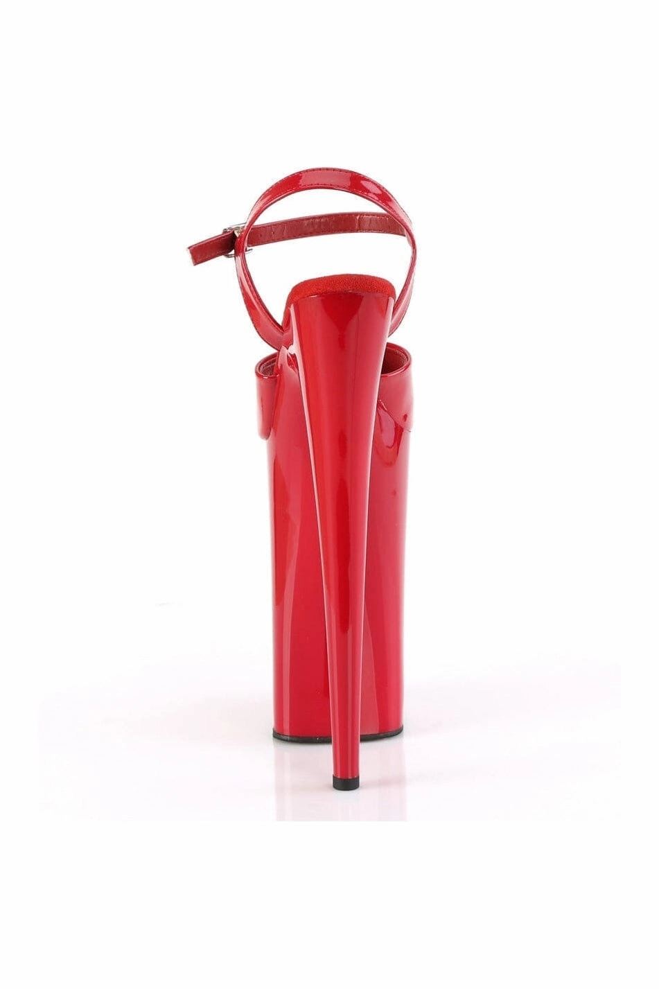 BEYOND-009 Red Faux Leather Sandal