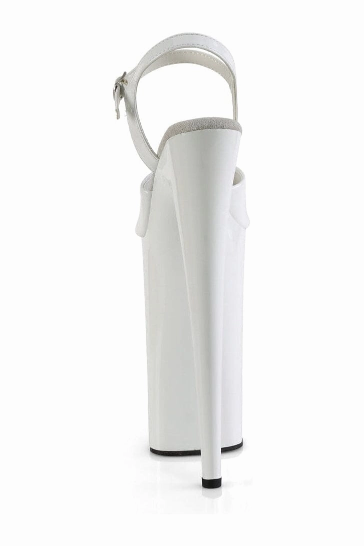 BEYOND-009 White Patent Sandal