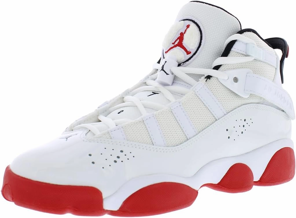 Big Kid's Jordan 6 Rings White/Mystic Hibiscus (323419 116)