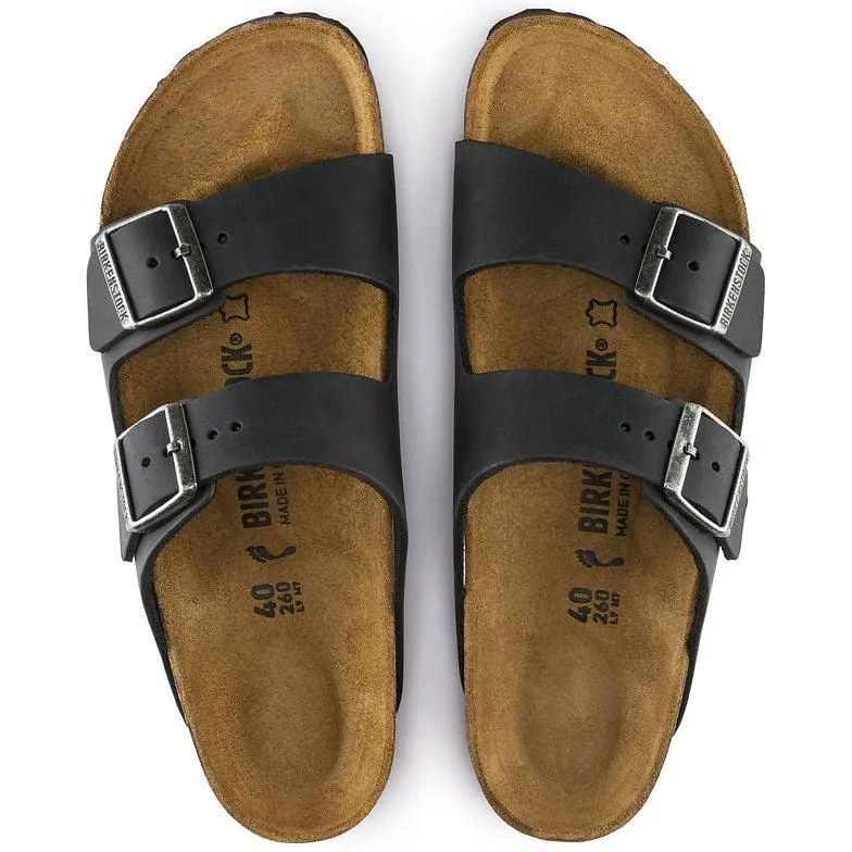 Birkenstock Arizona (Narrow Width) - Black Oiled Leather