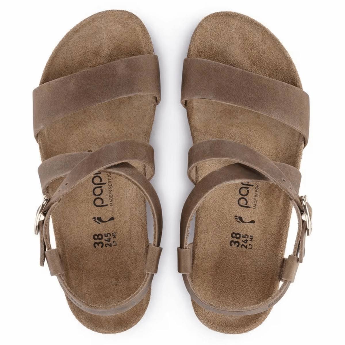 Birkenstock Women's Sibyl Ring-Buckle Oiled Leather Cognac