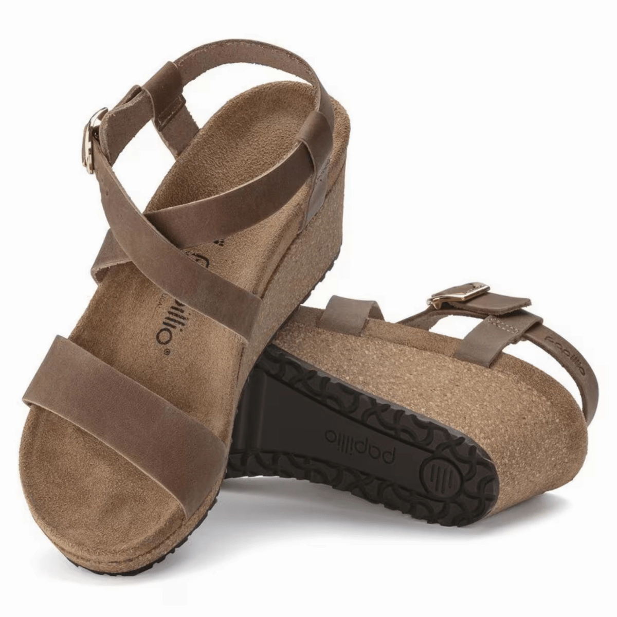 Birkenstock Women's Sibyl Ring-Buckle Oiled Leather Cognac
