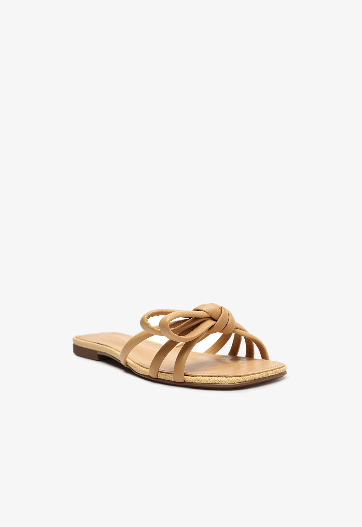 Blossom Lightwood Flat Sandal
