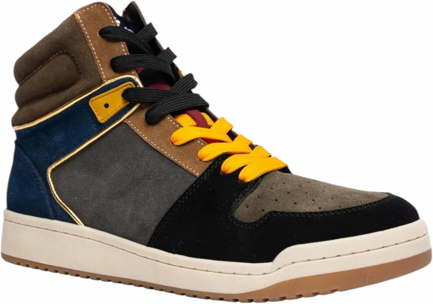 Bounce, High Top Sneakers for Women and Men. Memory Foam Insole, Retro Inspired Basketball Shoes. 80s Fashion Trainers