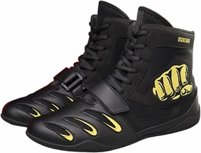 Boxing Shoes, Training Boxing Boots, Boxers Trainers Men Women Wrestling Shoes, Lace Up Breathable Non-Slip,Footwear for Fighting Powerlifting Bodybuilding MMA Muay Thai Martial Arts, 35-46 EU