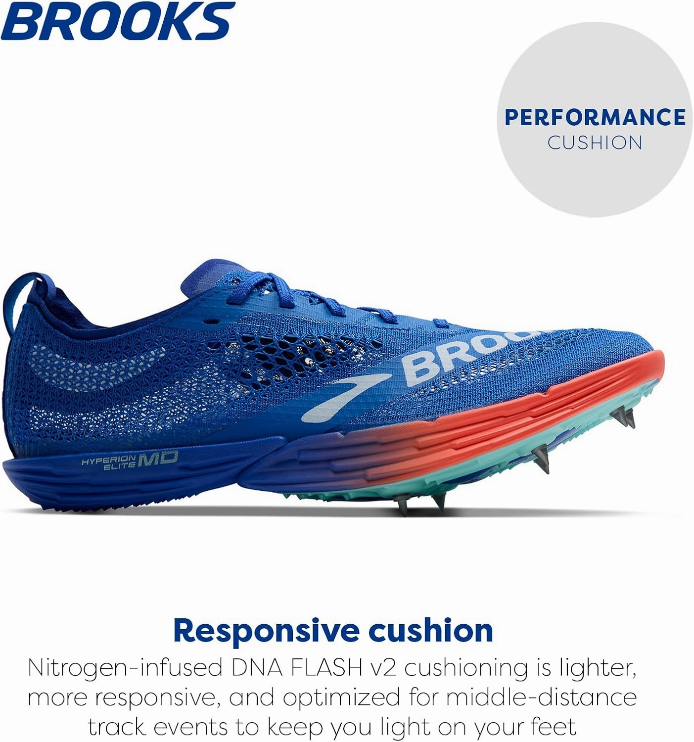 Brooks Mens Hyperion Elite MD, Mid Distance Track Running Shoe