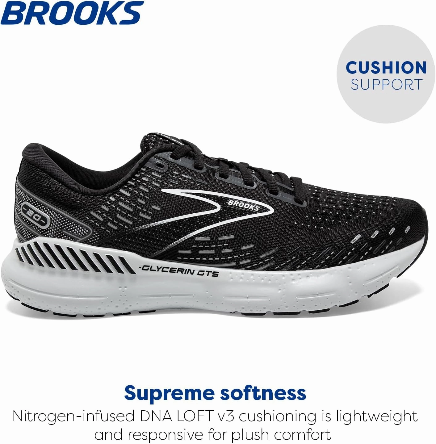 Brooks Women's Glycerin GTS 20 Supportive Running Shoe