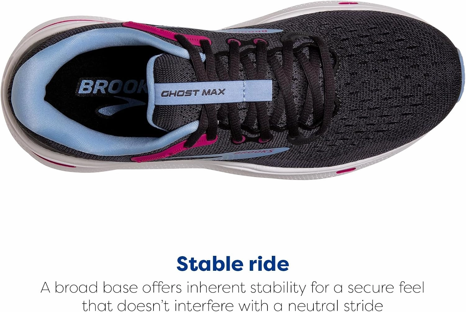Brooks Womens Ghost Max Cushion Neutral Running & Walking Shoe