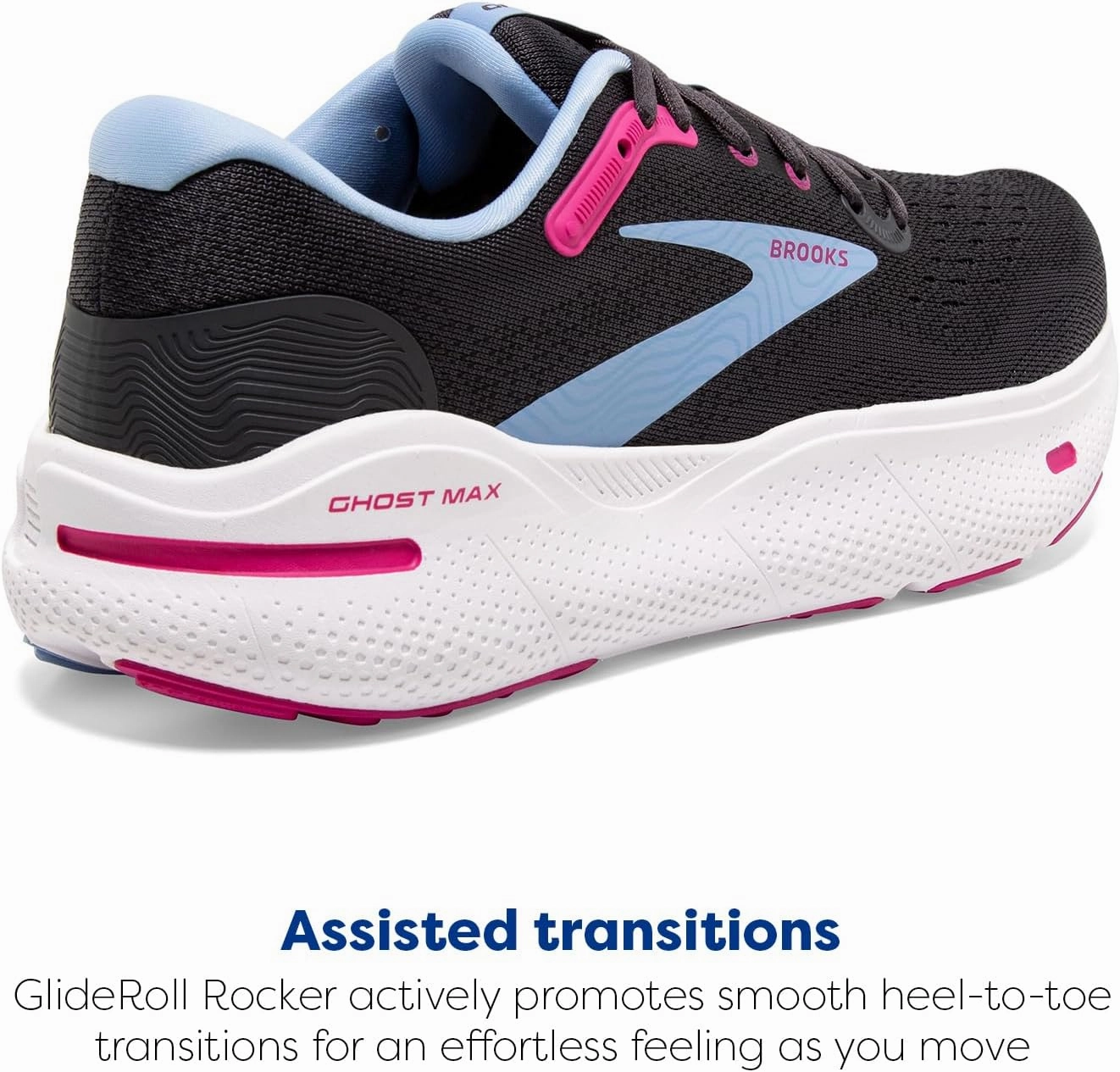 Brooks Womens Ghost Max Cushion Neutral Running & Walking Shoe