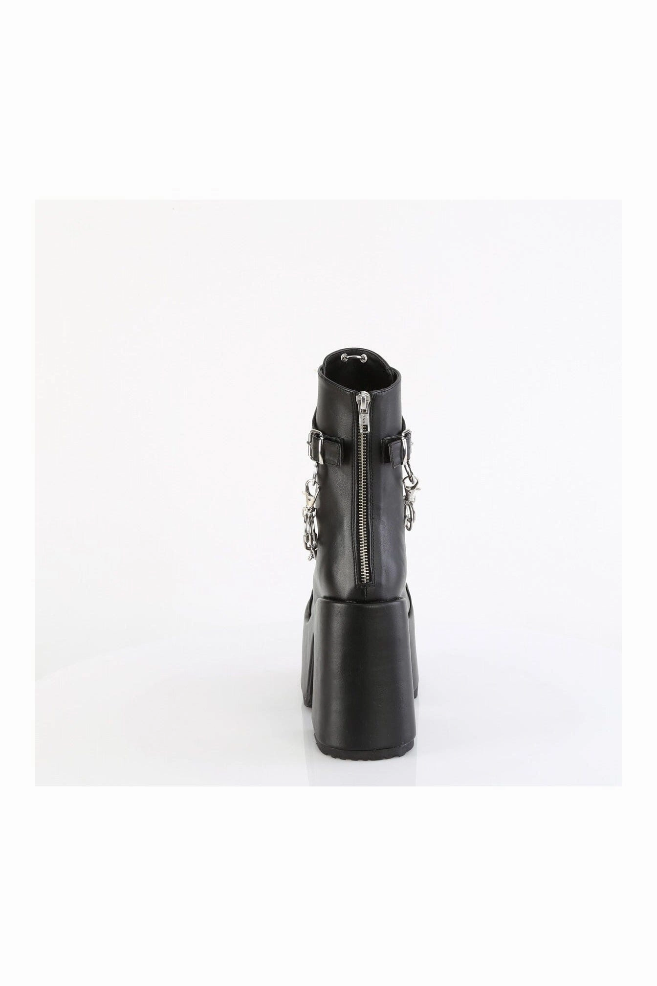 CAMEL-65 Black Vegan Leather Knee boot