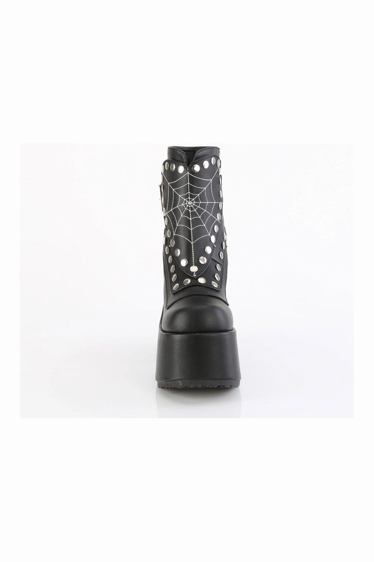 CAMEL-70 Black Vegan Leather Knee boot