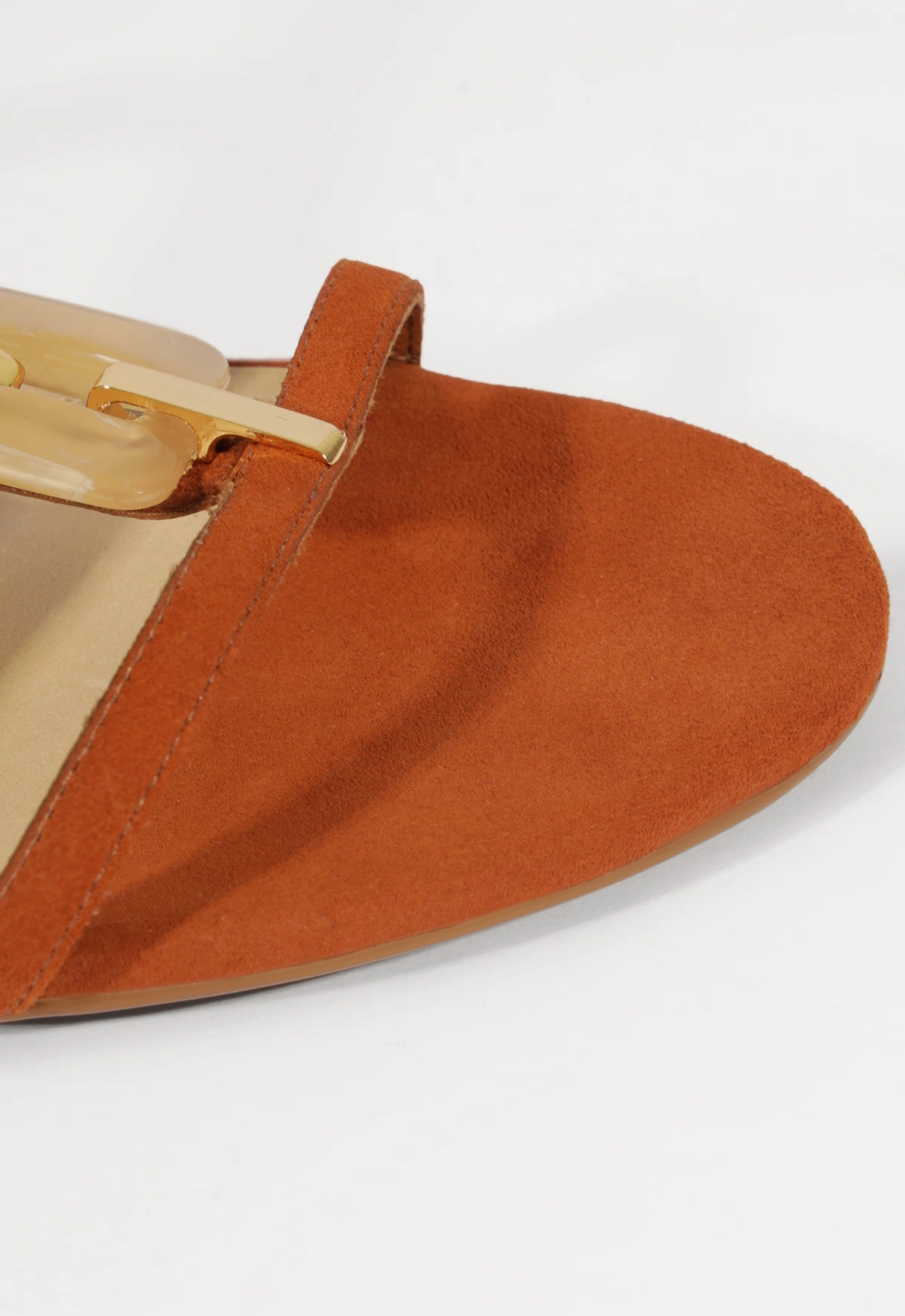 Cassandra Brown Suede Flat Sandal