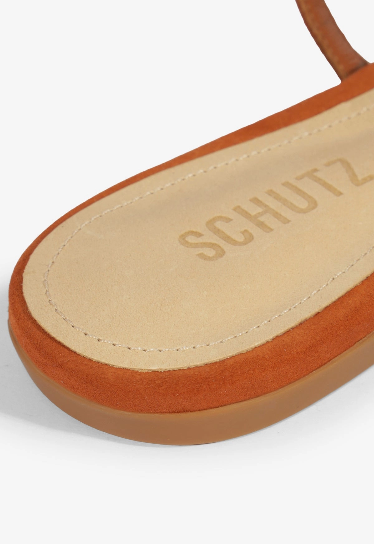 Cassandra Brown Suede Flat Sandal