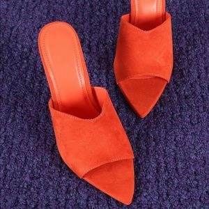 Cecelia Orange Mules