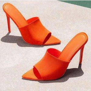 Cecelia Orange Mules