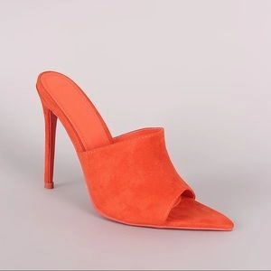 Cecelia Orange Mules