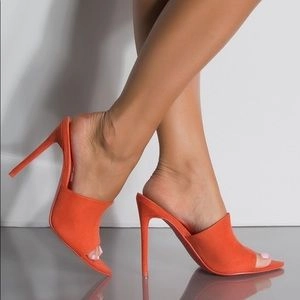 Cecelia Orange Mules