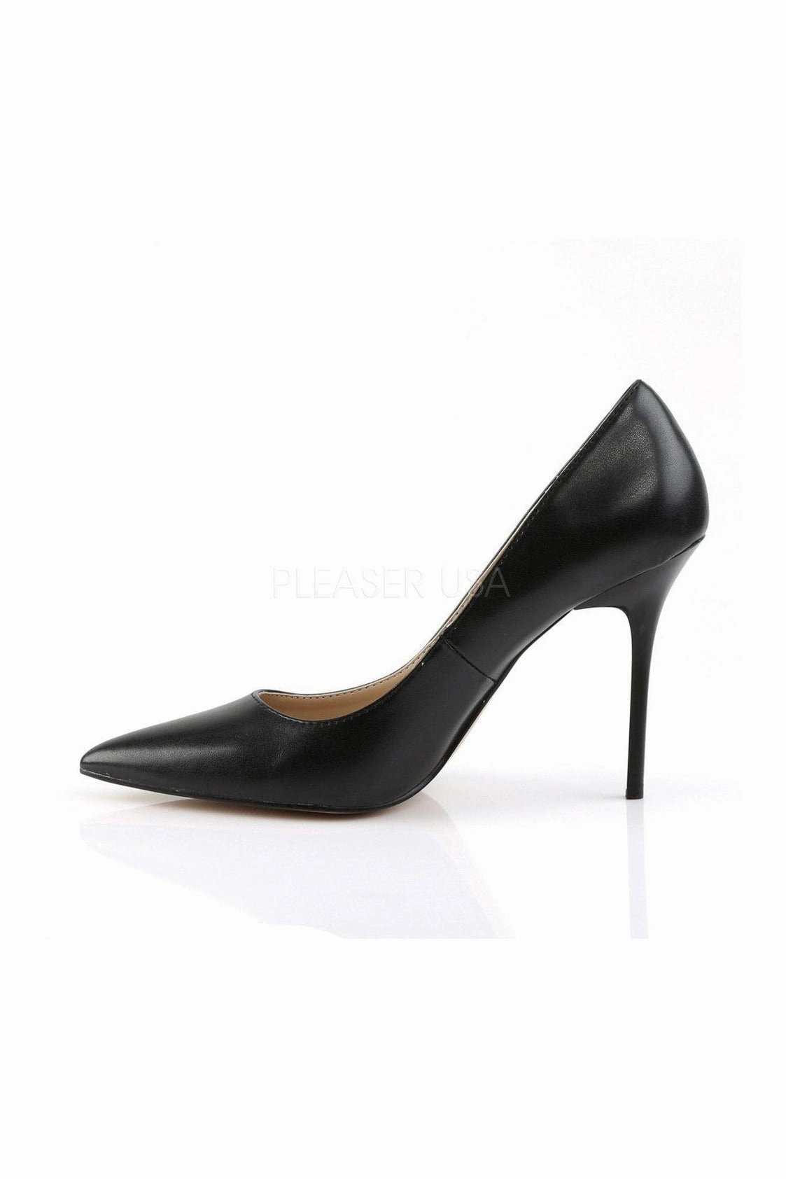 CLASSIQUE-20 Pump  | Black Faux Leather