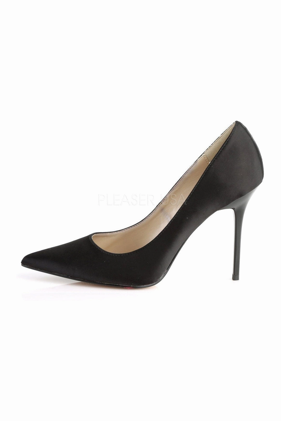 CLASSIQUE-20 Pump  | Black Genuine Satin