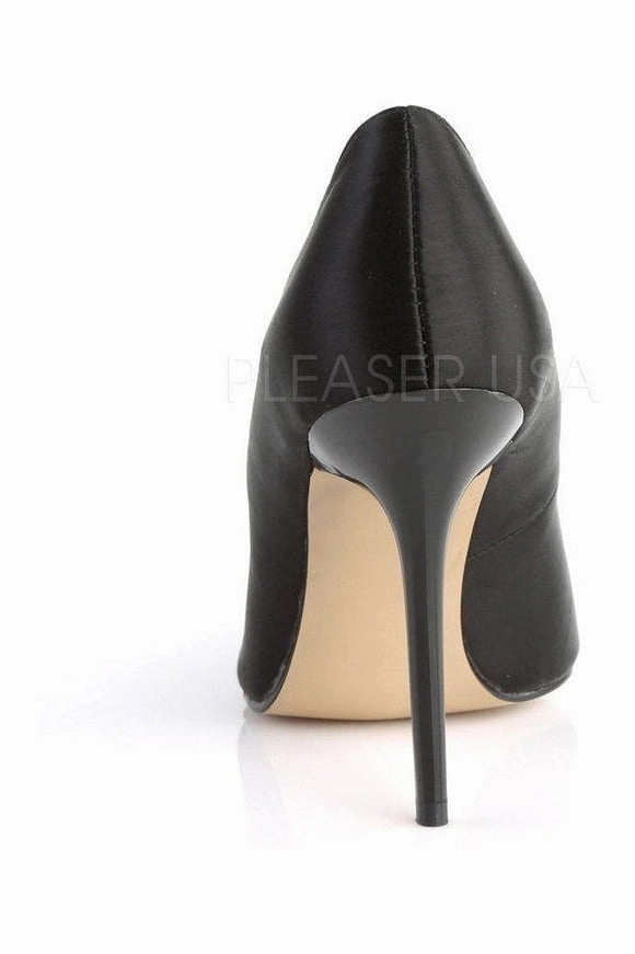 CLASSIQUE-20 Pump  | Black Genuine Satin