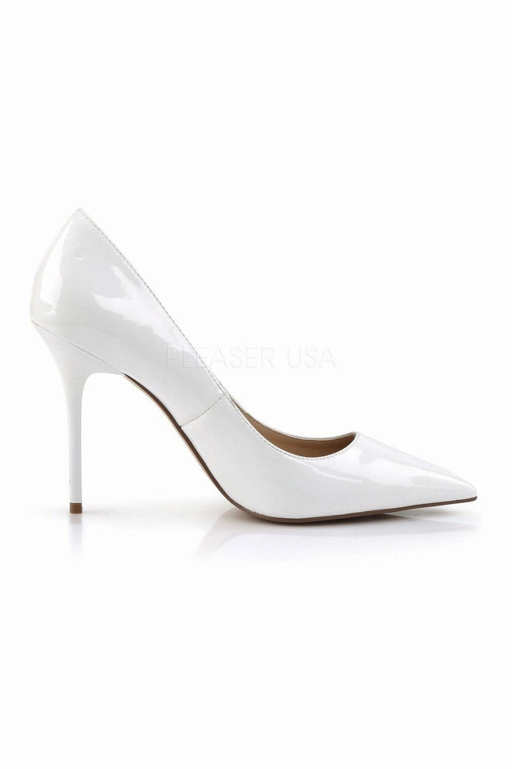 CLASSIQUE-20 Pump  | White Patent