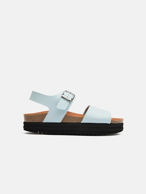 Clove Women's Vegan Flatform Sandals | Light Blue