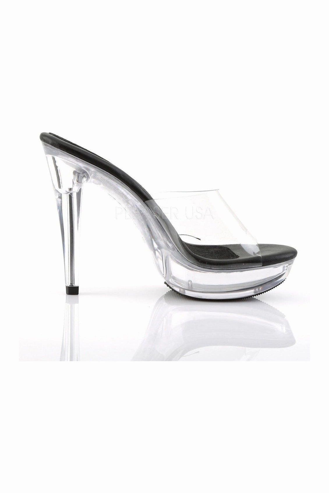 COCKTAIL-501 Platform Slide | Black Vinyl