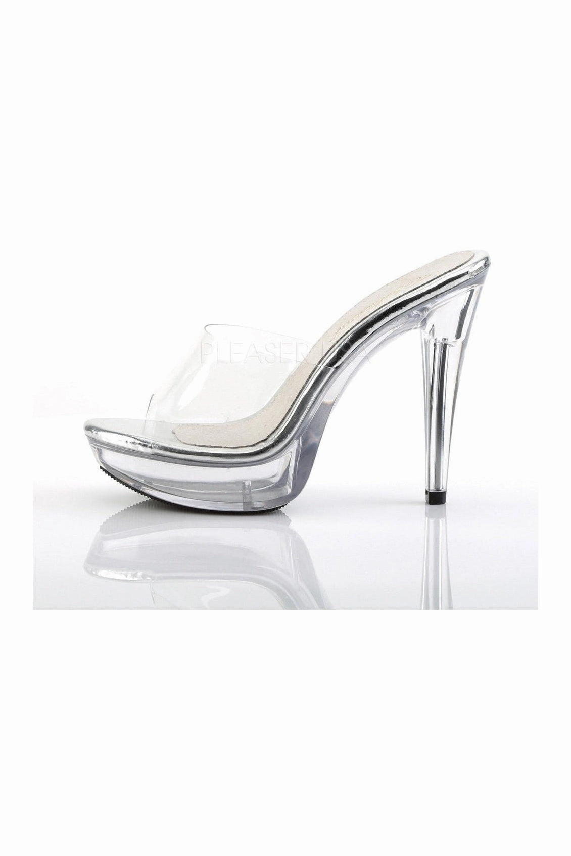 COCKTAIL-501 Platform Slide | Clear Vinyl