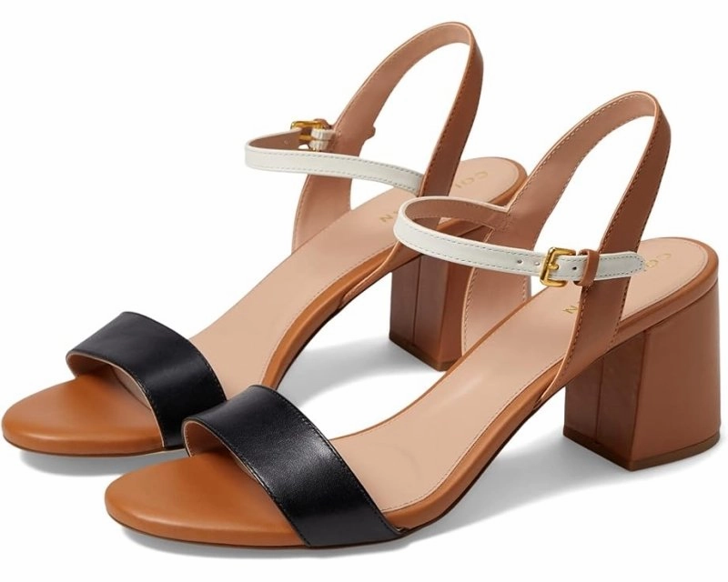 Cole Haan Women's Josie Block Heel - Pecan/Ivory/Black