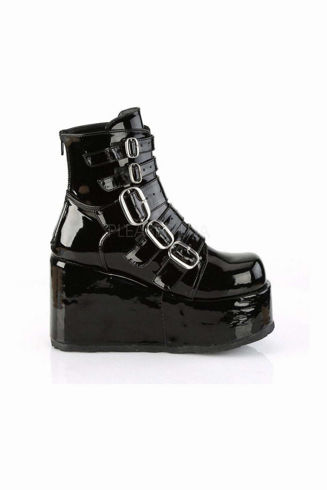 CONCORD-57 Demonia Ankle Boot | Black Patent