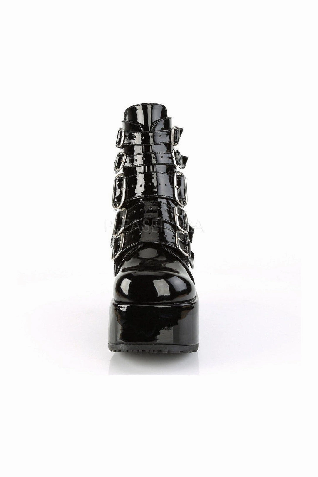 CONCORD-57 Demonia Ankle Boot | Black Patent