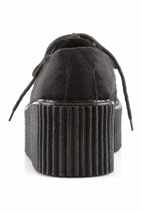 CREEPER-202 Creepers | Black Faux Leather
