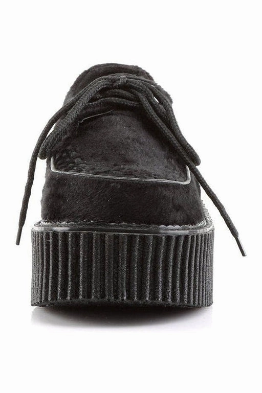 CREEPER-202 Creepers | Black Faux Leather