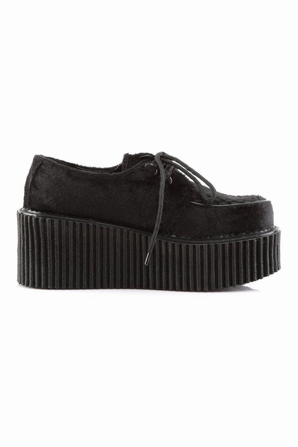 CREEPER-202 Creepers | Black Faux Leather
