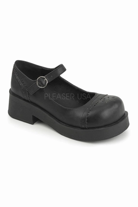 CRUX-07 Lolita | Black Faux Leather